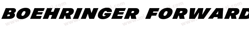 Boehringer Forward字体转换